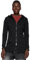 URBAN CLASSICS Felpa Lunga con Cappuccio da Donna, Cardigan Lungo con Zip a Coulisse, Felpa da Donna a Maniche Lunghe con Tasche, Maglione con Cappuccio, Colore nero, taglia L