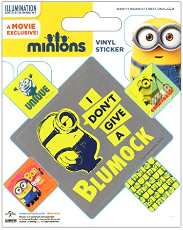 Pyramid International Minions (Blumock) Vinyl Stickers, Multi-Colour, 10 x 12.5 cm