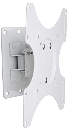Techly 023875 Supporto a Muro per TV LED LCD 19-37'' inclinabile 1 snodo Bianco Bianco