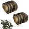 YIGO 10PCS Retro Metal Kitchen Drawer Cabinet Door Handle Furniture Knobs Handware Cupboard Antique Brass Shell Pull Handles
