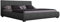 Sedex Luna Polsterbett 140x200 cm Doppelbett/Bett/Designerbett/Kunstleder grau