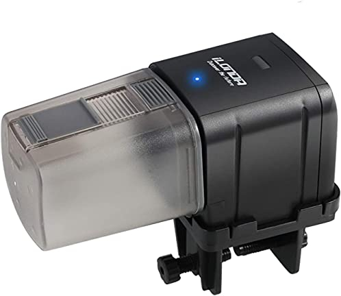 Petyoung Automatischer Fisch-Futterspender, WiFi-Fernbedienung oder automatischer Fischfutter-Timer für Aquarien, Stromversorgung über USB