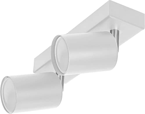 Adviti DOA SP 2 Lamparas de Techo y Pared Orientable GU10 max. 2x50W IP20 (Blanco)
