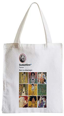 Fabulous Große Einkaufstasche Tragetasche Gustav Klimt Maler für soziale Netzwerke