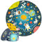 Boppi puzzles for 5+ year olds / 150 Piece Round Circle Space Jigsaw Puzzles for Kids Aged 5-8 Made with 100% Recycled Card – Space