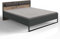 Froschkönig24 Winnipeg Futonbett Bett 180 x 200 cm (BxT) Flagstaff-Eiche/Graphit