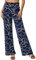 EXCHIC Damen Boho Gerade Beine Elastische Taille Palazzo Hose Freizeit Leichtes Yoga Loungehose mit Taschen (XL, Series 2#15)