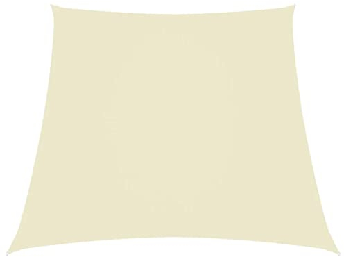 vidaXL Sonnensegel Oxford-Gewebe Trapezförmig 3/4x3 m Creme