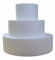 Set da 3 Basi di Polistirolo Tondo Altezza 10 cm(1 Polistirolo 15 cm h10-1 Polistirolo 25 cm h10-1 Polistirolo 35 cm h10) Kit torta finta
