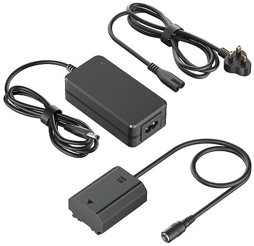 CITYORK NP-FZ100 Dummy Battery AC Power Adapter Kit for Sony Alpha A7III A7IV A7SIII A7RIII A7RIV A7RV ZV-E1 FX3 FX30 A7C A7CII A7CR A1 A6600 A6700 A7 III IV, A9 II, A7S III, A7R III IV V Cameras