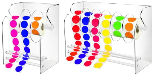 Dispenser di etichette regolabile Dispenser di adesivi acrilici per etichette adesive (3 posizioni e 6 posizioni)
