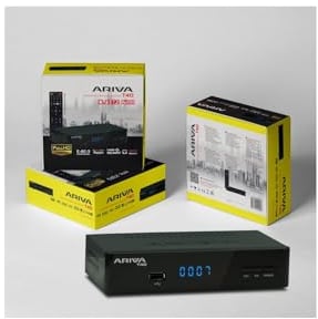 Ferguson Ariva T40 DVB-T2 HEVC H.265 10 Bit H.264 DVB-T HD Tuner Full HD HDMI SCART Ethernet LAN PVR Funktion 2-in-1 Controller Unterstützt USB WiFi Adapter Recorder