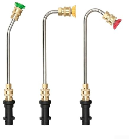 Hasaller 17 cm Hochdruckreiniger-Zubehör, Autowaschlanzenkopf-Verlängerungs-Set (90 Grad)