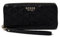 GUESS Damen Kori Large Zip Around Wallet, Schwarz, Einheitsgröße