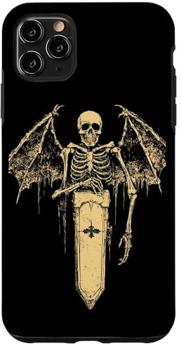 iPhone 11 Pro Max Skull Creepy Gothic Skeleton Horror Case