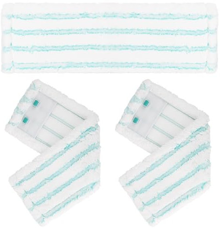 Tesmotor 3-Pack Ersatz Wischbezüge für Leifheit Profi XL Micro Duo, Bodenwischer Ersatzbezug für Leifheit, Effiziente Mikrofaser Ersatzbezug für Alle Hartböden