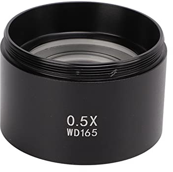 Haofy Mikroskop-Objektiv aus Optischem Glas, Exquisite Verarbeitung, Leicht und Praktisch für Mikroskop-Zubehör (0.5X)