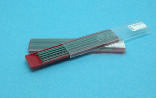 KOH-I-NOOR Coloured Leads for 2mm Diameter 120mm Mechanical Pencil - Green, set of 2