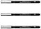 UNI-BALL PIN DRAWING PEN FINELINER ULTRA FINE LINE MARKER 0.05mm BLACK Ink - [Pack of 3]
