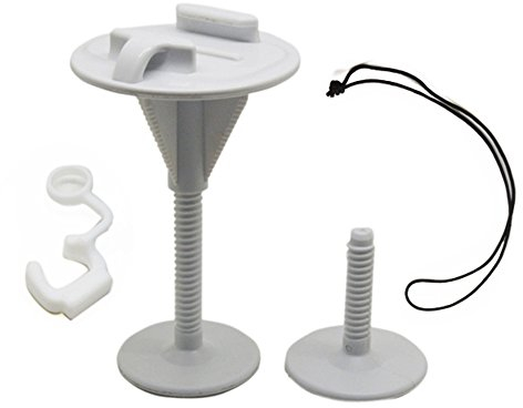 Tenlacum GoPro Surf Feste Halterung Surfbrett Bodyboard montieren Set Tether Verriegelung Stecker für Kamera Hero 3 3 + 4 2 1 HD sj4000 sj5000 GP174 (weiß)