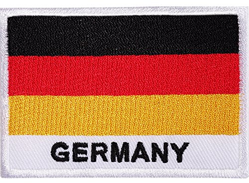 Aufnäher mit Deutschland-Flagge, bestickt, zum Aufnähen oder Aufbügeln, für Hemden, Taschen