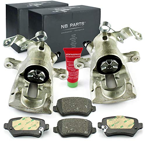 NB PARTS 2x Bremssattel + Bremsbeläge hinten Opel Astra G Meriva passend für Lucas-System Ø36mm