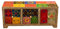 Casa Moro Orientalische Mini-Kommode Chandi mit 3 Schubladen 28x11x10 cm (B/T/H) aus Holz | handbemalte Apotherschränkchen Box Schmuckkasten | Originelle Geschenk-Idee Dekoration MA27-05