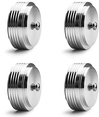 Tertullus 4pcs Speaker Isolation Feet 39mm×17mm Turntable Isolation Platform Anti-Vibration Base Pad Stand Floor Protector Shock Absorber for HiFi Speaker,Amplifier,Subwoofer