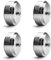 Tertullus 4pcs Speaker Isolation Feet 39mm×17mm Turntable Isolation Platform Anti-Vibration Base Pad Stand Floor Protector Shock Absorber for HiFi Speaker,Amplifier,Subwoofer