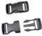 BAIWOAK Seitliche Schnalle, 15 mm/20 mm/25 mm/32 mm/38 mm/50 mm, Kunststoff-Schnappschnalle, Clips, Rucksack-Ersatzschnalle für Gurt, Schwarz, 25mm-2Sets
