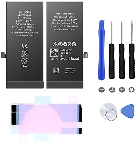 OuiSmart Batterie pour IPHONE 12 Interne Neuve DE Remplacement avec Outils + ADHESIF