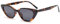 kachawoo Cat Eye Polarisierte Sonnenbrille Frauen Retro Stil Sonnenbrille Männer TR90 Rahmen Sonnenschirme Vintage (leopard with grey)