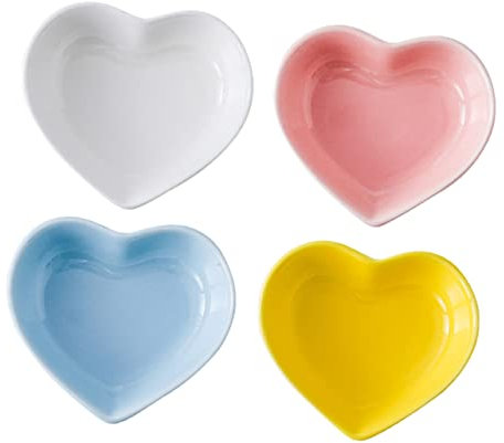 Cabilock 4 Stück Zarte Japanische Dip-schälchen Aus Keramik – Soßenteller Für Senf Soße – Perfekt Für Zuhause Küche Party Grillen