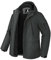 Pioneer Camp Manteau Homme Hiver Imperméable Doublé Polaire Chaud Veste avec 9 Poches Capuche Coupe-vent Isolée Homme Jacket Parka Gris XXL