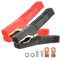 XTDMJ 2 pezzi Clip Coccodrillo in Rame, Morsetto Batteria Auto, Cavo Morsetto Coccodrillo con Guaina Isolante, Pinze a Codice Colore per Auto Emergenza Auto Camion Furgone