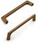 9BUILD 10 Pack 128mm Antique Brass Cabinet Pulls and Handles for Kitchen Cupboard, Drawer, Wardrobe - Zinc Alloy Door Handles