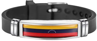 Pulsera De La Bandera De Venezuela - Pulseras Deportivas De Silicona Ajustables Pulsera Deportiva Pulsera De La Bandera Pulsera De Banderas Del Mundo Hombres Mujeres, Regalo De Accesorio Salvaje, Com