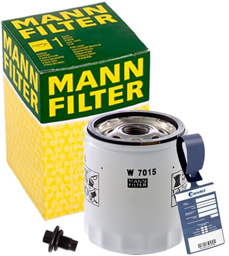 Mann Filter Ölfilter Ölwechselset | W7015+256.851.011+MN1801 passend für S40 2 S60 2 V50 V60