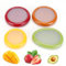 Winb Set of 4 Reusable Fruit and Veggie Savers - Ideal for Avocados, Tomatoes, Apples, Garlic, Onions, and More