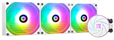 Thermalright AQUA ELITE 360 White ARGB Liquid CPU Cooler, 360 AIO Cooling Row Size, 3 x 120mm PWM Fans, for AMD/AM4/AM5, Intel LGA1150/1151/1155/1156/1200/2011/1700/1851