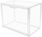 Umtiti 1 Pack Clear Plastic Handbag Storage Organizer for Closet. Display Storage Box with Magnetic Door, Dustproof Storage Bins for Book, Toys, Hat.（Clear-1 Pack）