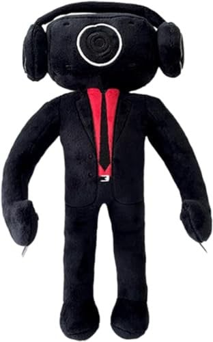 Amanhand Toilet Titan Speaker Man Figure Plush, 25cm Upgrade Titan Speakerman Bosses Plush Doll, Cameraman, Tv Man Plushies Toys Collectible Gifts (Sound Man)