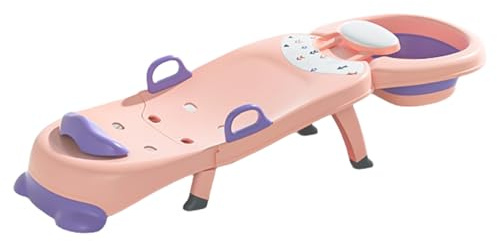 Hobngmuc Shampoo Stuhl Für Kinder, Baby-Badesitz Mit Waschbecken Und Handlauf, Faltbare Kinder Salon Sitz Shampoo Stuhl Für Haare Waschen