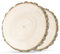 Homewit Holzscheiben 30 cm Durchmesser, 2 Stücke Baumscheiben 28-32 cm, ca.20mm, Naturholz Holz Log Scheiben ohne Loch für DIY Basteln Hochzeit Weihnachten Dekoration Baumscheibe