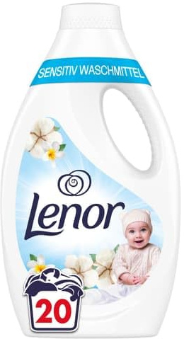 LENOR Sensitive Flüssigwaschmittel Wäsche Waschmittel 20 Waschladungen (1 l)