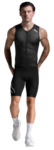 2XU Men's Core Trisuit - Black/White - Medium