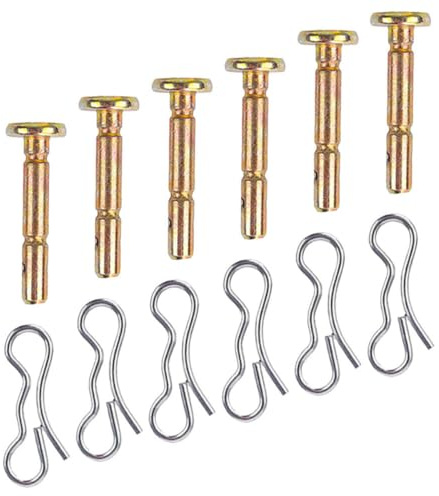 FUNOMOCYA 6 Stück Scherbolzen und Splintset aus Metall für Schneefräsen Robuster Schneefräsen Ersatzteil Bolzen mit Einfachem Austausch Zubehör für Winter Schneeräumung