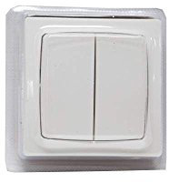 Legrand LEG97420 Double interrupteur ou va et vient saillie Blanc