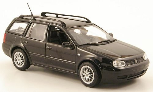 VW Golf IV Variant, schwarz, Modellauto, Fertigmodell, I-Minichamps 1:43