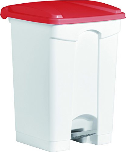 Helit H2402125 - Tret-Abfallbehälter the step 45L, rot
